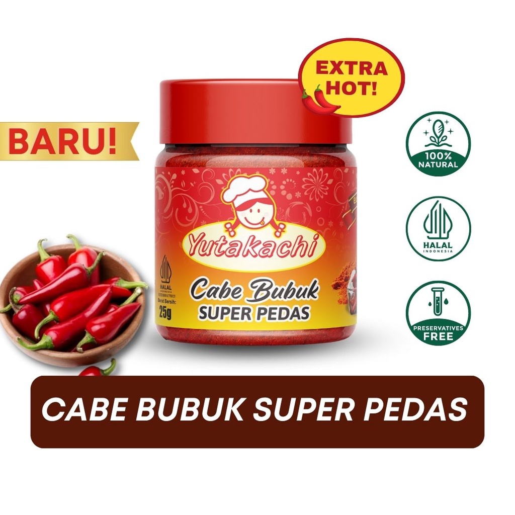 PAKET HEMAT BUMBU REMPAH YUTAKACHI (Cabe Bubuk/Paprika/Merica/Ketumbar/Jinten)