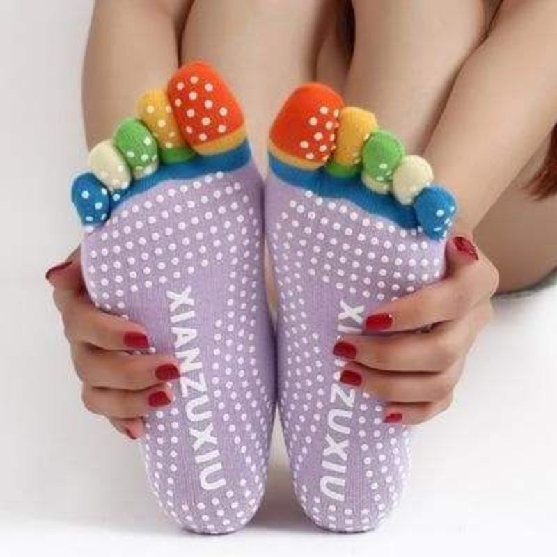 Kaos Kaki Yoga Anti Slip 5 Jari Five Toe Anti Slip Yoga Socks