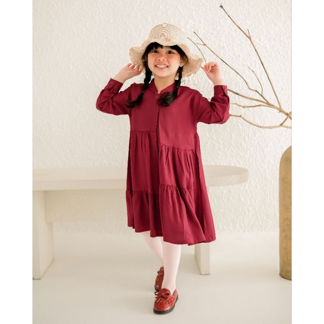 WESLINA DRESS | Dress Anak Perempuan | Dress Tunik Anak | Baju Anak Perempuan | Dress Katun Rayon Anak