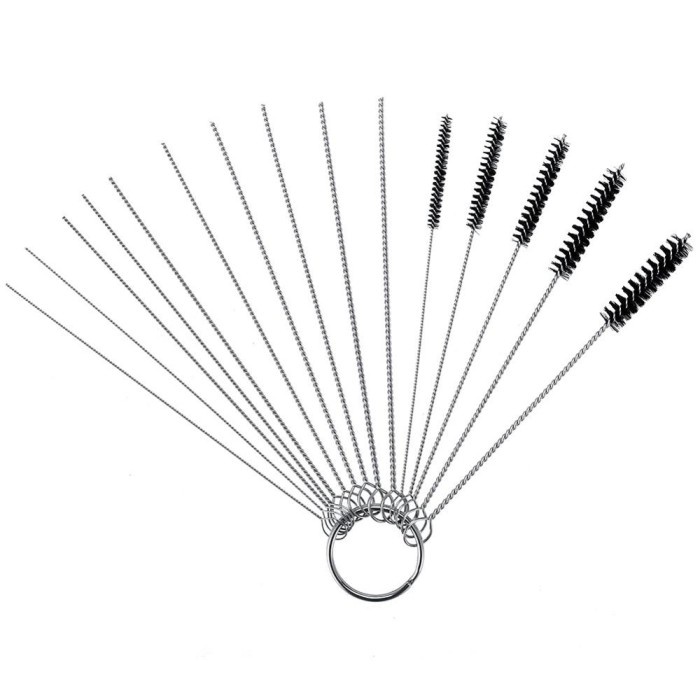 Set 5 / 15 Pcs Sikat Brush Pembersih Karburator Cleaning Needles Tools