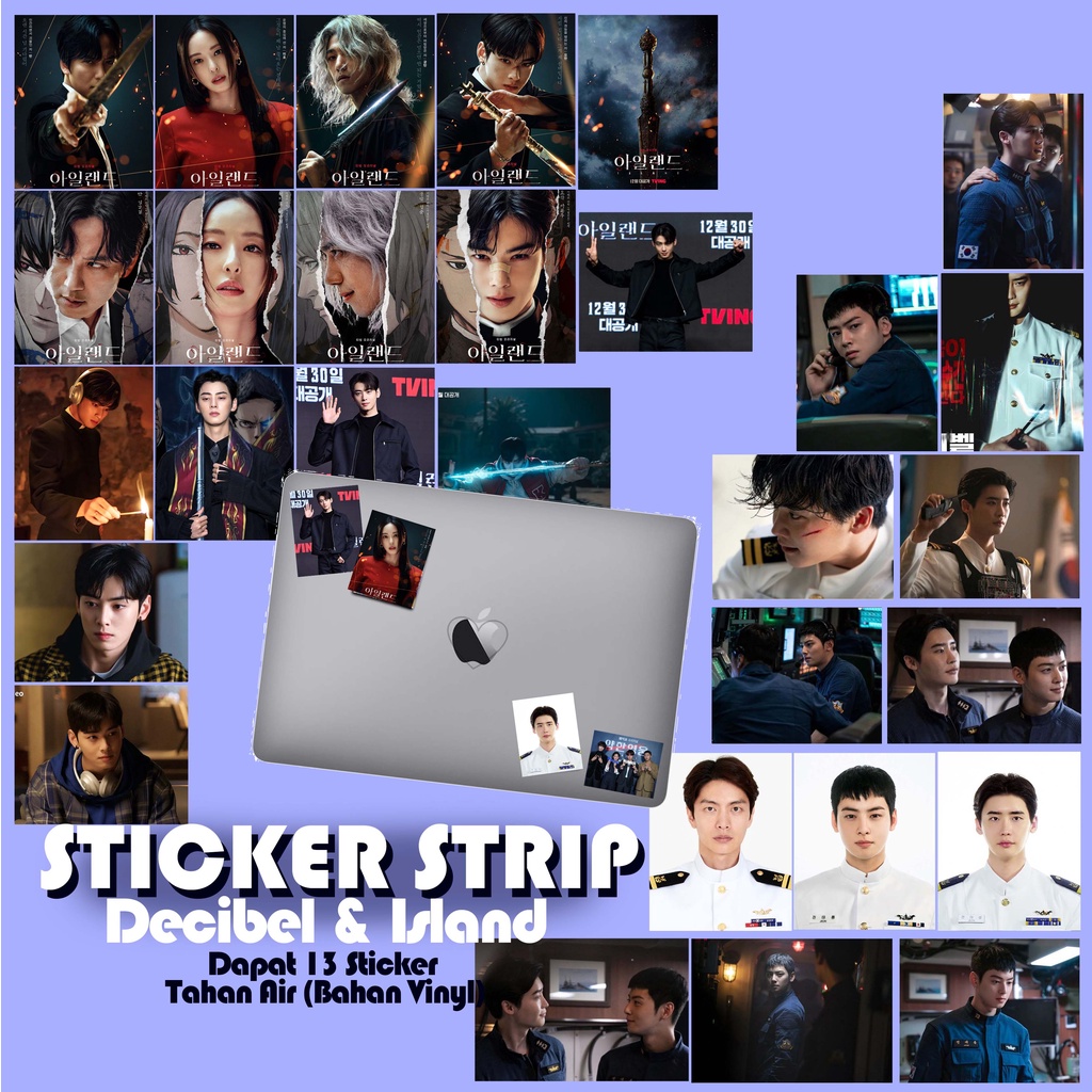 

Stiker Strip Cha Eun Woo Decibel Island BISA CUSTOM STICKER Lee Jong Suk Lee Jung Suk Astro Kdrama Drakor Kpop Sticker Pack Lee Dong Min