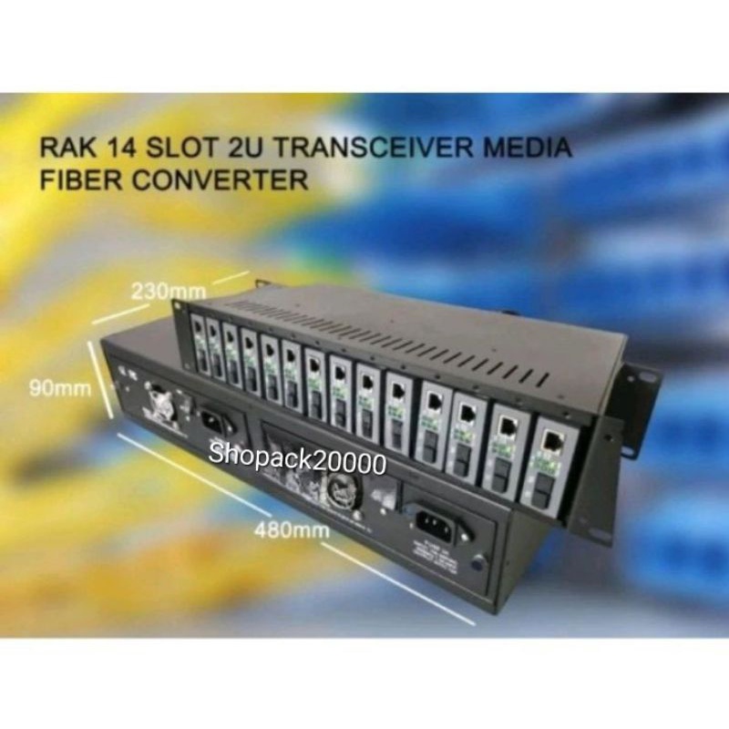 Rak Media Converter Fiber Optic Untuk HTB Netlink Zimlink