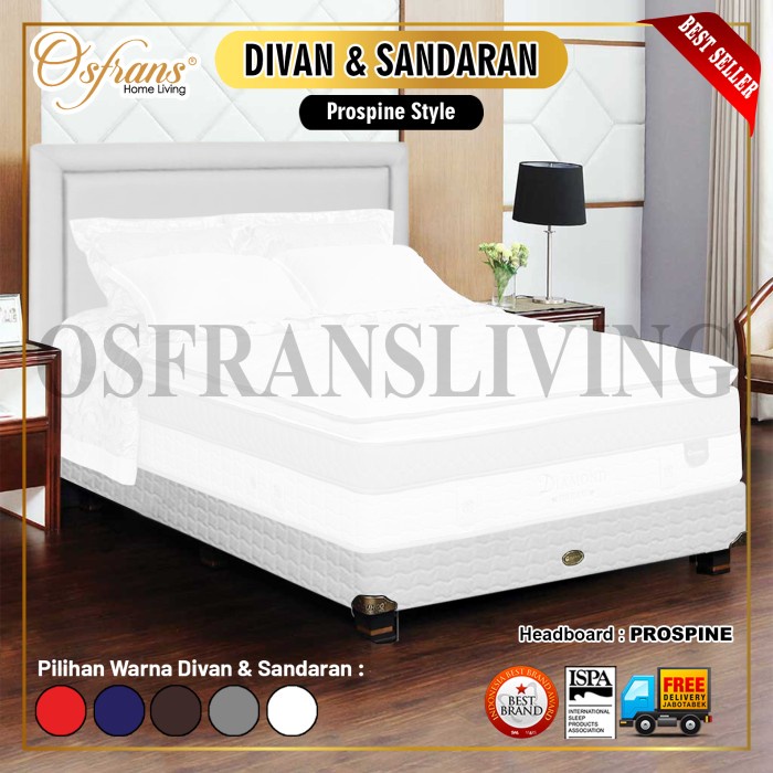 Srab Guhdo Springbed New Prima - 160X200 - Hanya Divan Dan Sandaran Saja