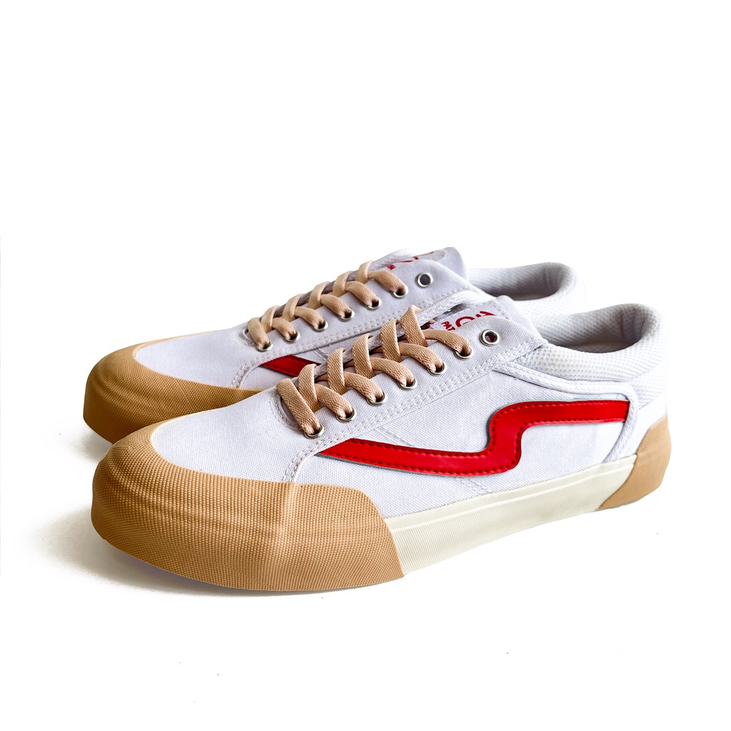 PATROBAS Cloud Low White Red Blue Original Sepatu Sneakers Patrobas Jawa Tengah