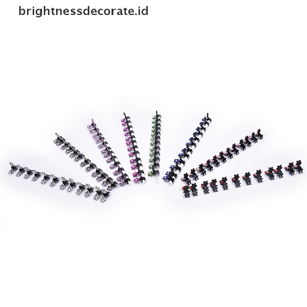 [Birth] 12pc Kristal Bunga Mini Cakar Hair Clip Hair Pin Aksesoris Rambut Bayi Perempuan Lady [ID]