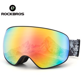 Rockbros Kacamata Ski Kacamata Anti Kabut Ganda Tahan Angin Miopia Dewasa Anak Salju Peralatan Olahraga