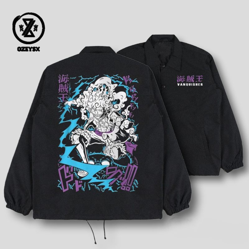 Jaket Coach Parasut Hollow Ichigo Dewasa Pria Wanita Original / Coach Jaket Parasut Anime Ichigo Terbaru / Jaket Coach Wibu Keren Ichigo Hollow Waterproof