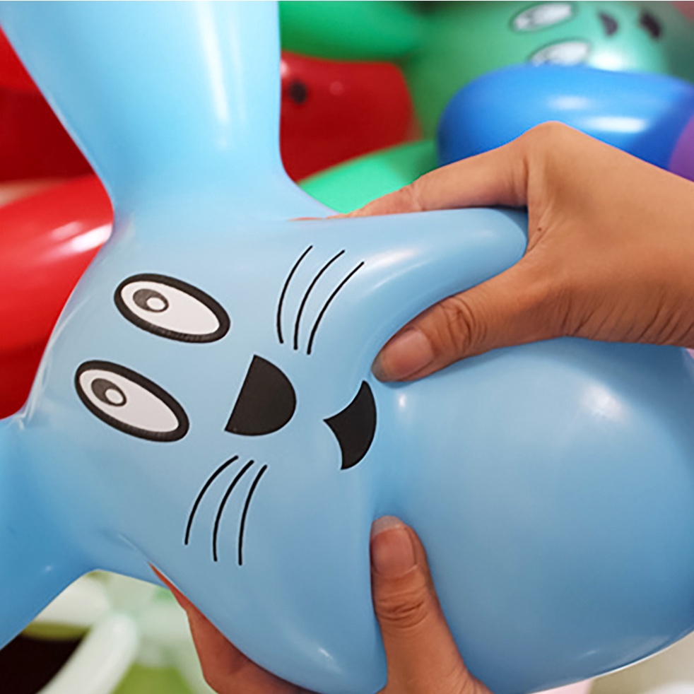 [Harga Grosir] 1PC Warna Acak Paskah Kelinci Balon Lucu Raksasa Telinga Kelinci Multicolor Tiup Menebal Lateks Ballon Pesta Nikmat Untuk Anak Dekorasi Rumah