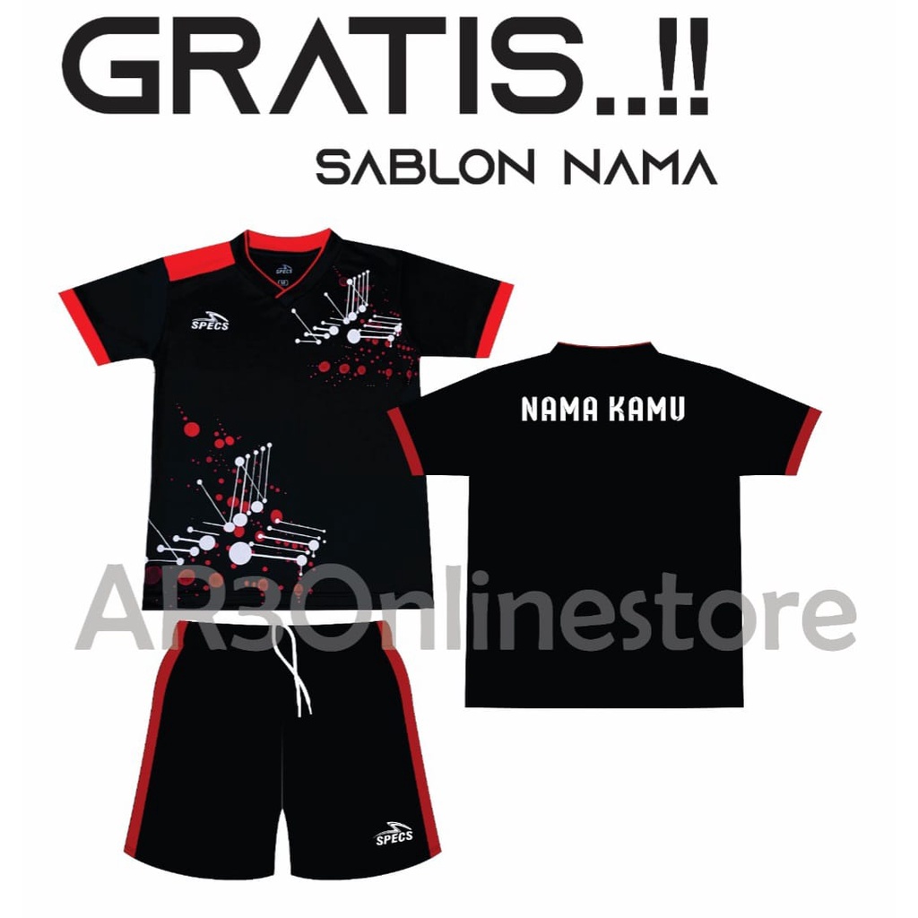 ( FREE SABLON NAMA ) Baju olahraga anak laki/perempuan baju bola futsal sepak bola badminton bulutangkis voli tenis terbaru