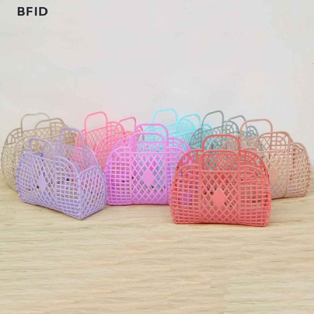 [BFID] Keranjang Shower Dapat Dilepas Keranjang Mandi Plastik Bathroom Hollow Wash Storage Basket [ID]