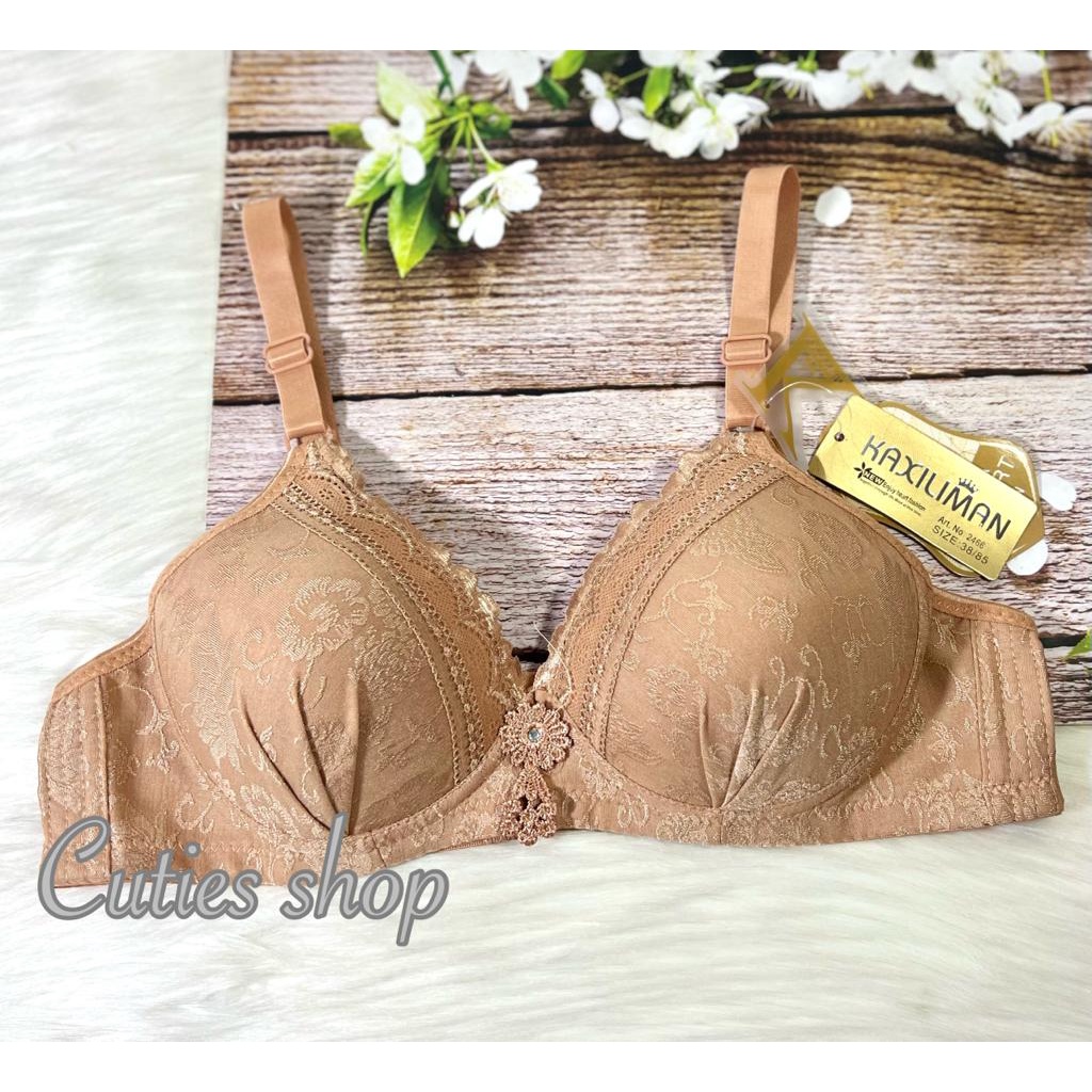 BRA RENDA MOTIF EMBOSS CUP B BESAR , SIZE 38 -44