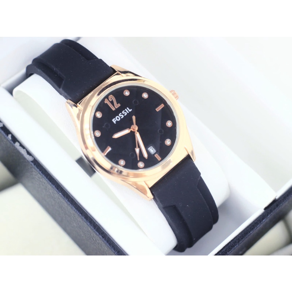 BISA COD !! jam tangan wanita karet tanggal aktif terbaru terlaris termurah termewah harga terjangkau analog FREE BATERAI CADANGAN