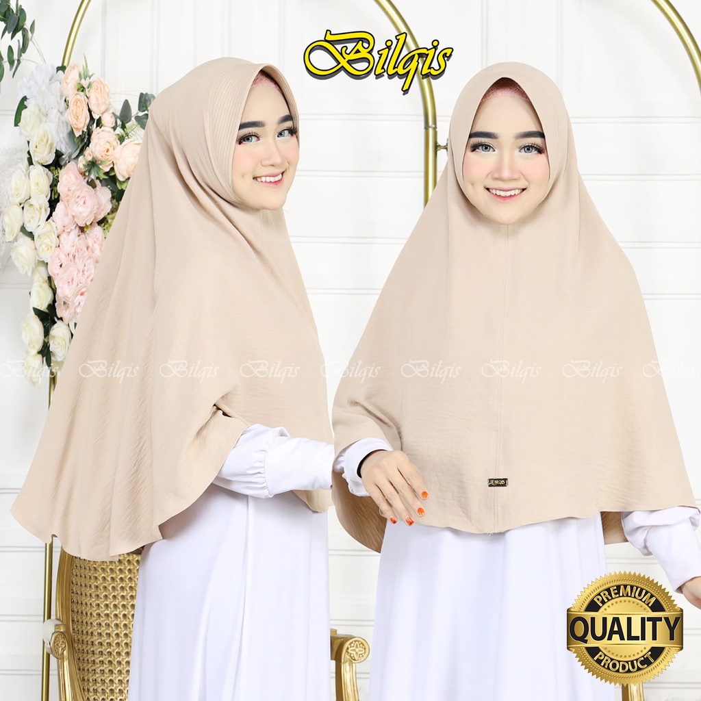 BERGO CRINKLE AIRFLOW JILBAB INSTAN CRINKLE AIRFLOW BERGO INSTAN JUMBO BERGO (XL)
