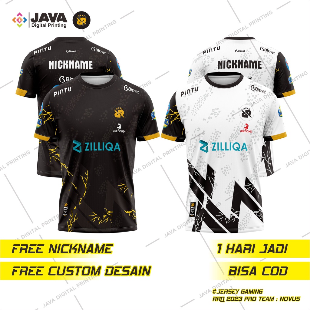 JERSEY KAOS BAJU RRQ 2023 PRO TEAM NOVUS SEASON 10-11 TERBARU FREE NICK NAME