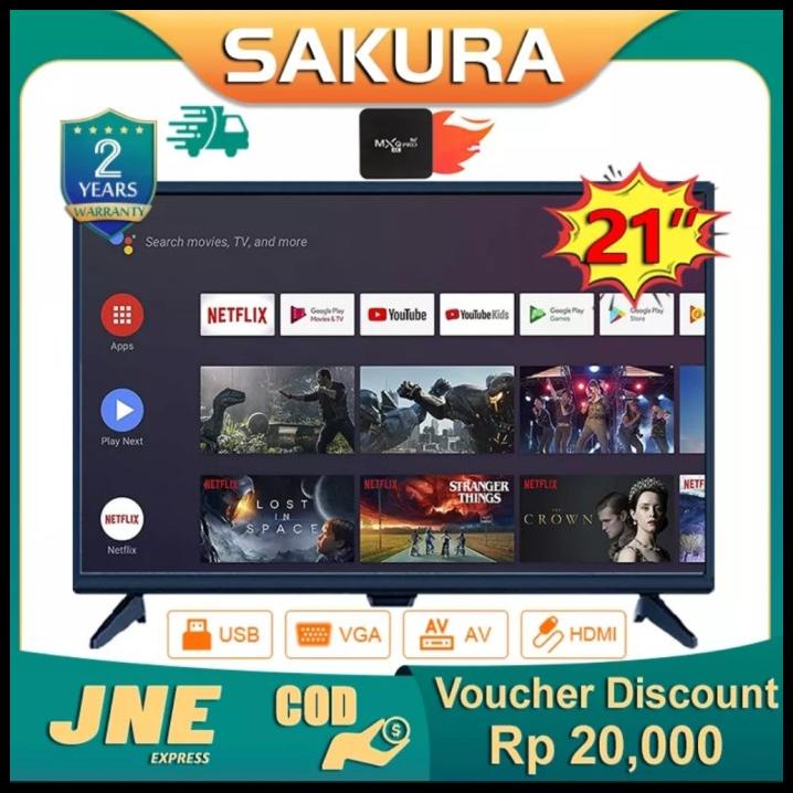Promo Termurah Tv Led 21 Inch Hd Ready Smart Tv Televisi Murah