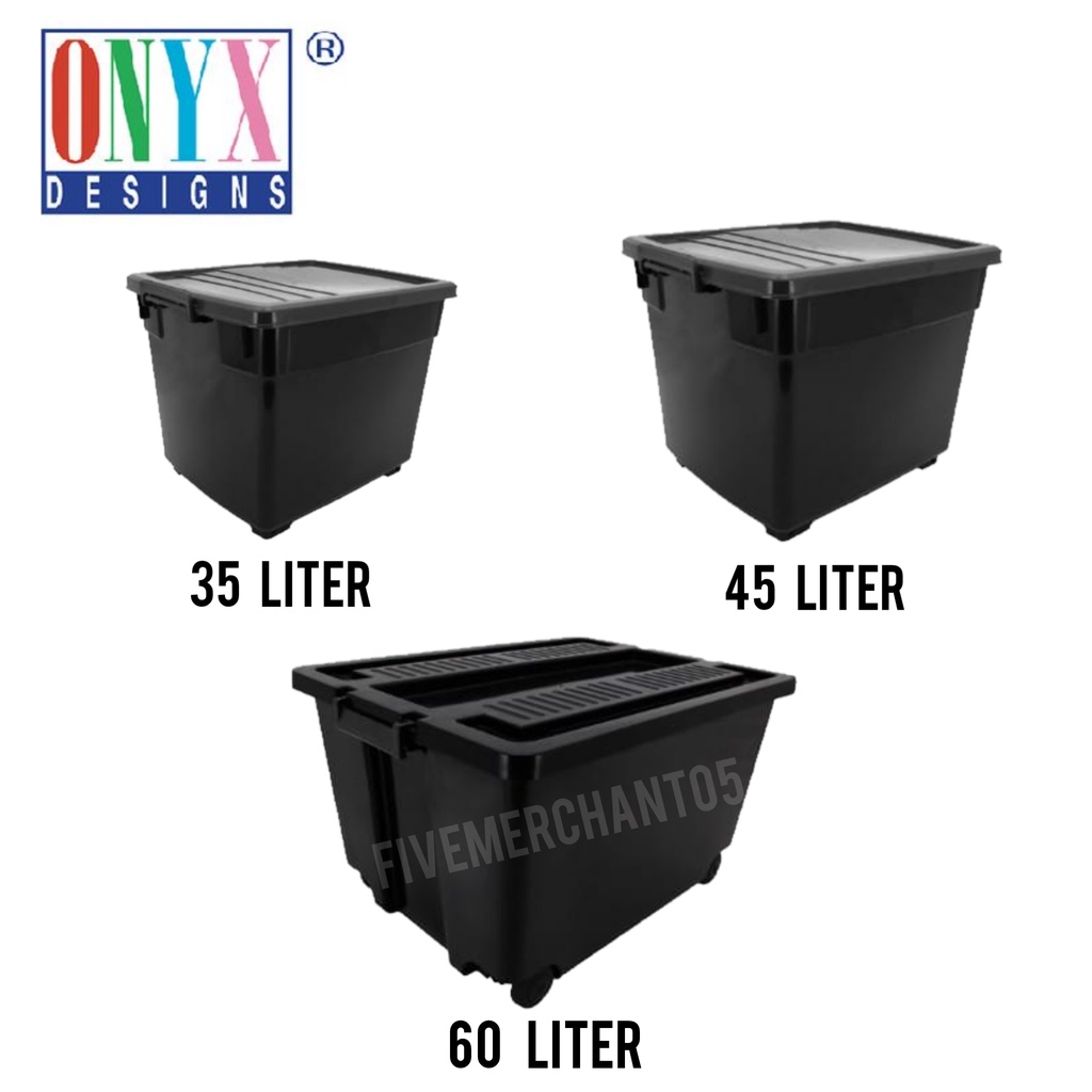 Container Box 35 Liter Onyx Stackz CB 35 L Kotak Penyimpanan 35 Liter Container Box Roda 35 Liter