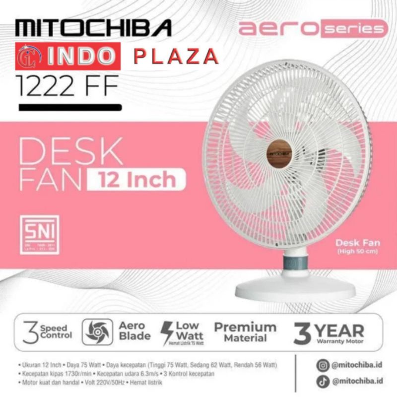 KIPAS ANGIN MEJA / DESK FAN MITOCHIBA 1222FF 12 Inch