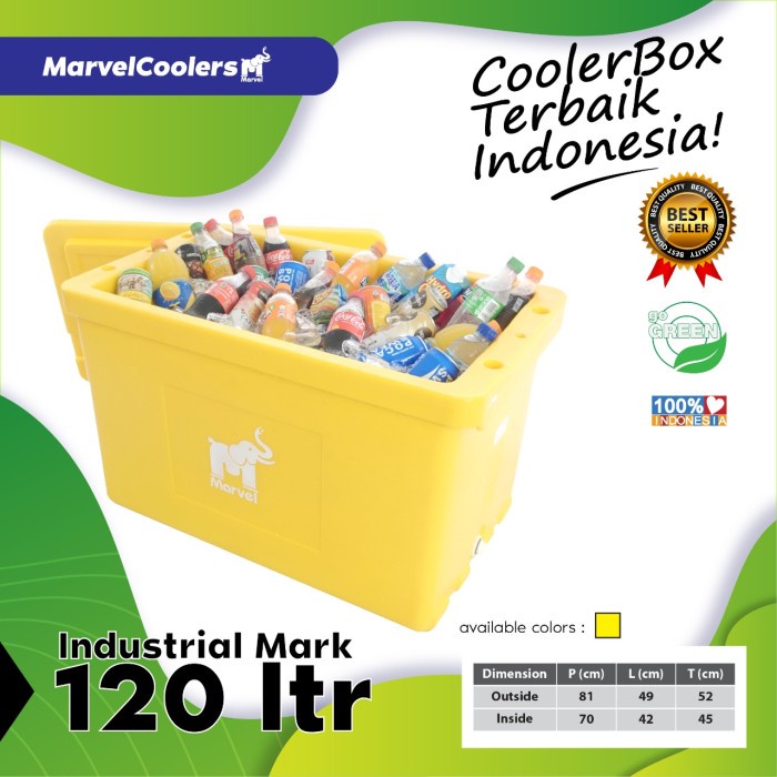 [Cbox] Marvelcooler 120 Ltr Industrial Mark (Coolbox - Icebox - Es Box) [Crov]