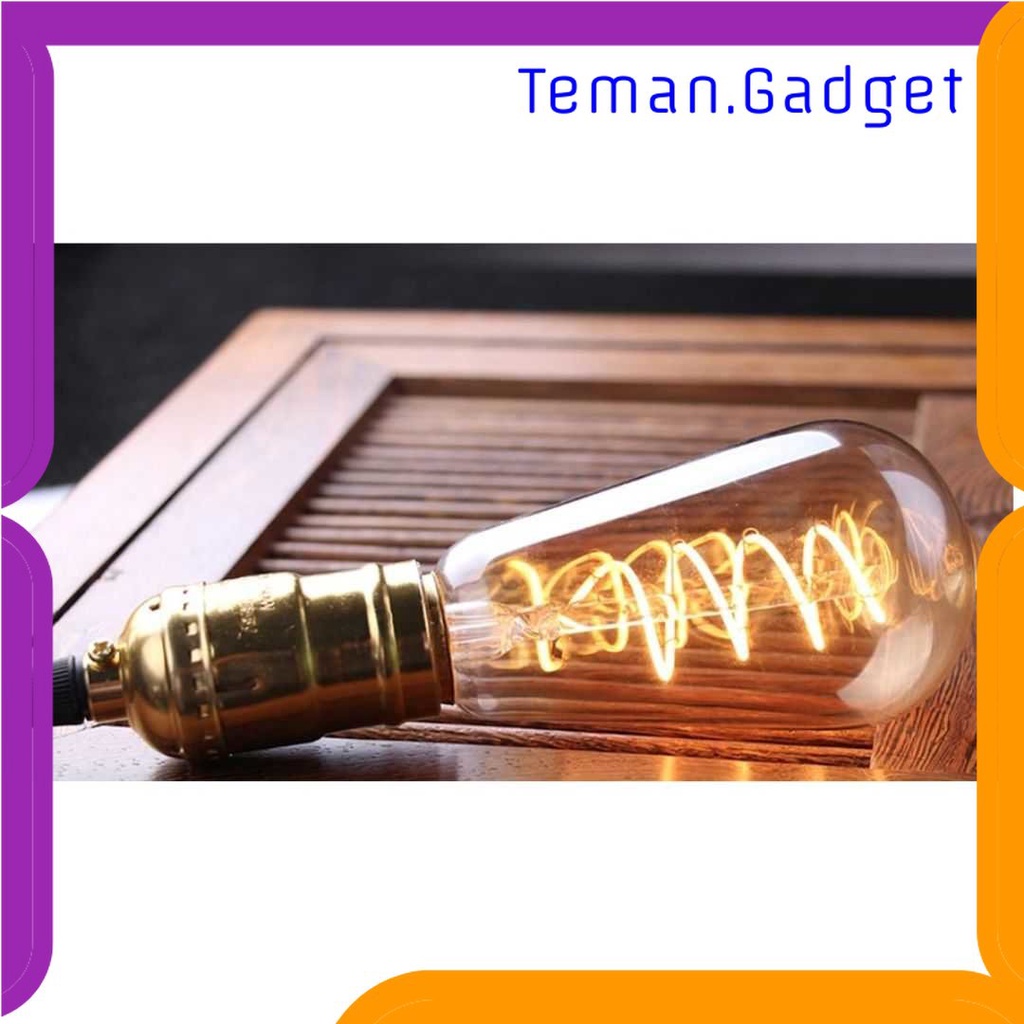 TG - LMP Grensk Lampu Pijar Filamen Bohlam Edison E27 Dimmable Warm White 4W - ST64
