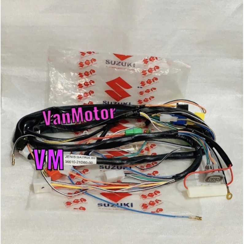 KABEL BODY BODI SATRIA 80 2T 2 TAK 5 SPEED SPID LUMBA KOTAK SUZUKI ORI MURAH WIRE HARNESS