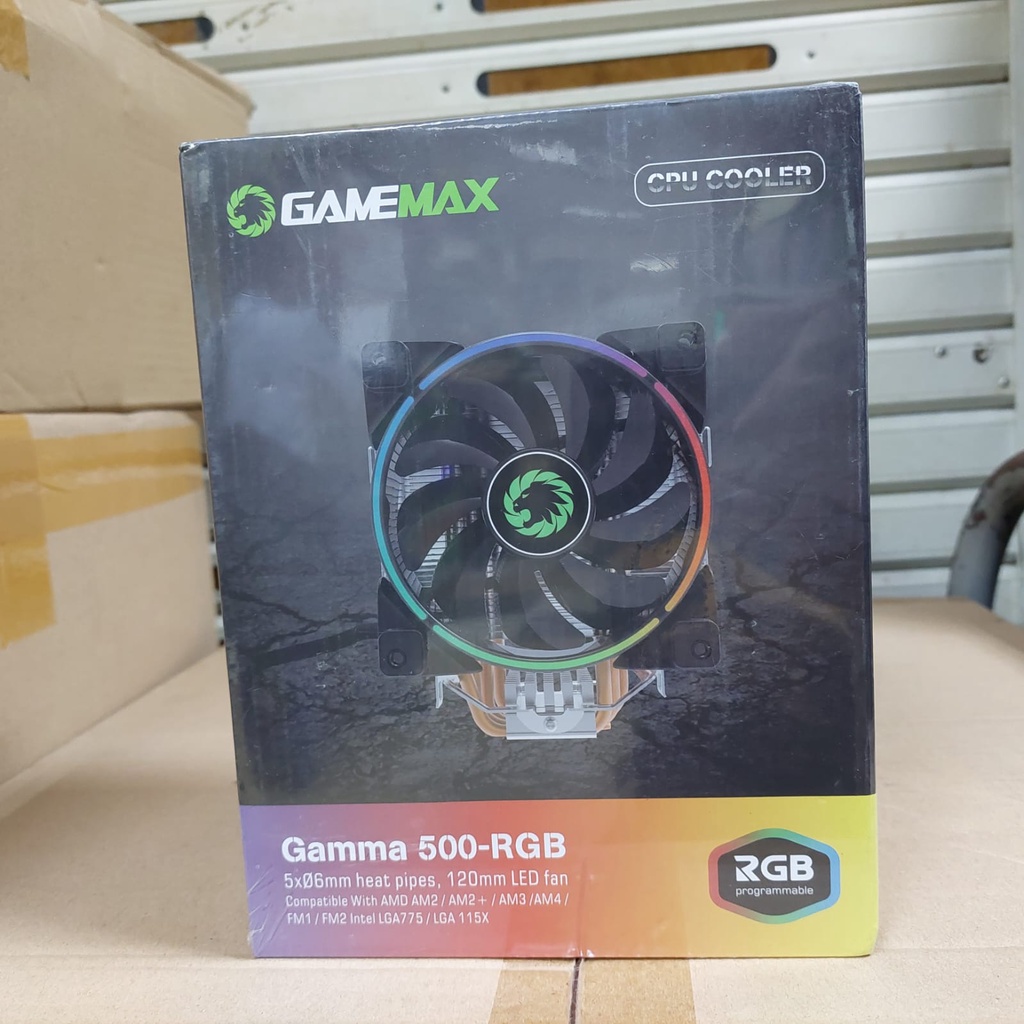 Jual Gamemax Gamma 500RGB CPU Cooler PWM SYNC AMD Intel TDP 187W