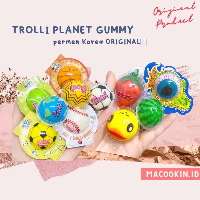 

CKWCB5392 Trolli Planet Gummy / Gummi Permen Korea 1 buah Jelly isi selai NONHALAL