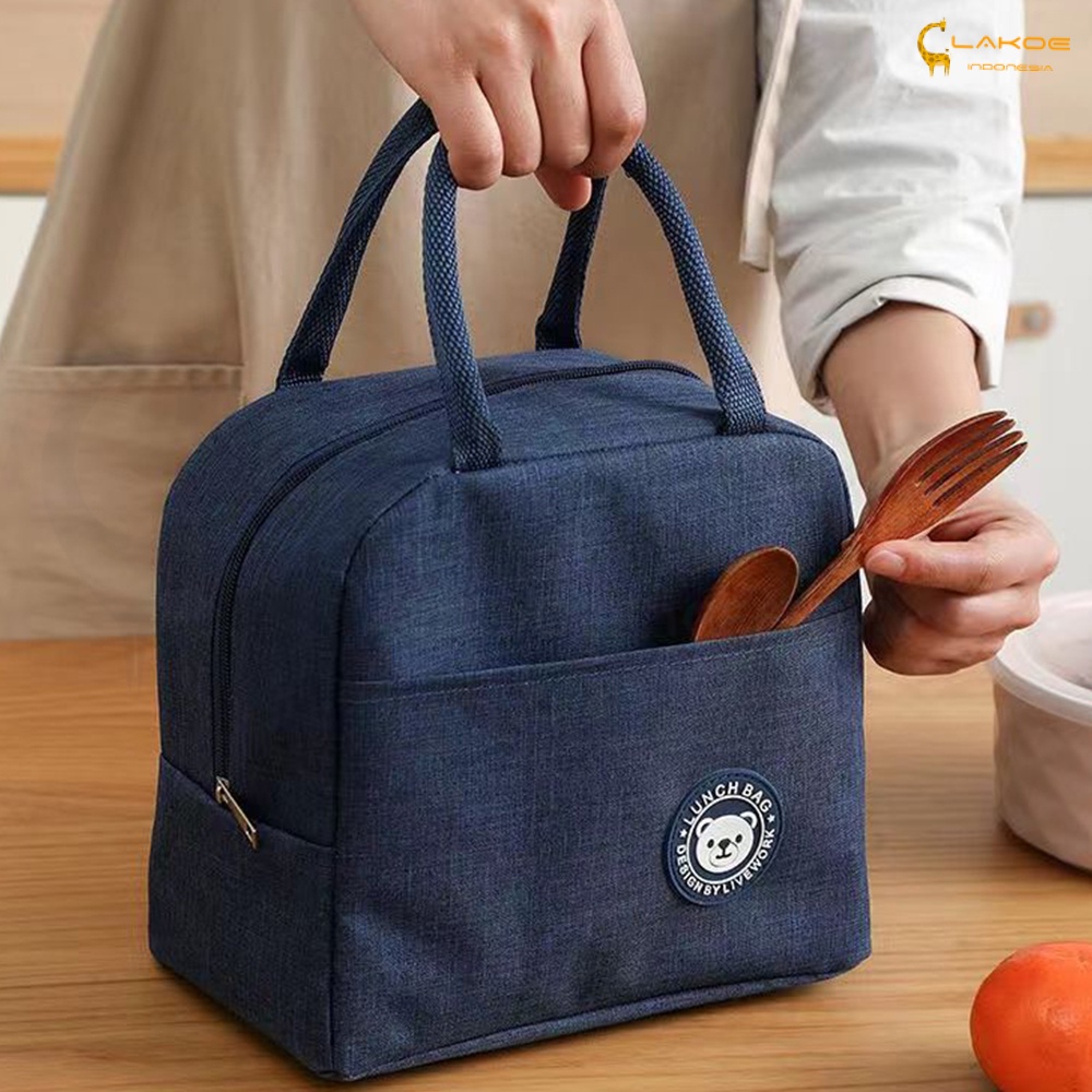 Tas bekal lunch bag Salur Makanan Aluminiu cooler bag asi