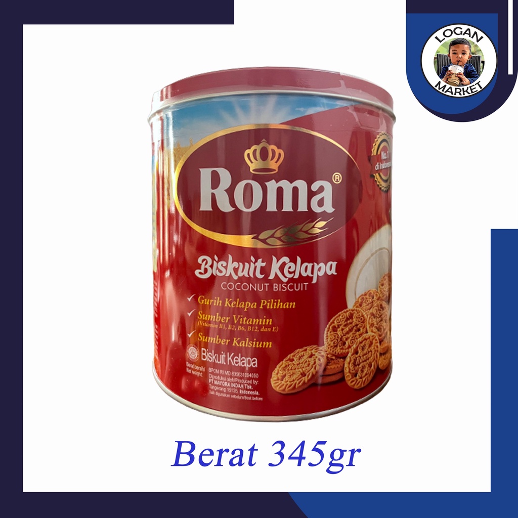 

Roma Biskuit Kelapa Kaleng 345gram 345 gram