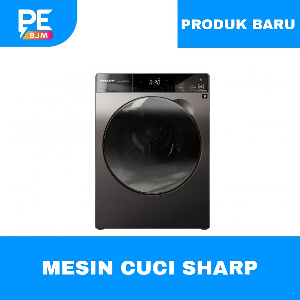 MESIN CUCI SHARP 10.5 KG FRONT LOADING ES-FL1410DPX