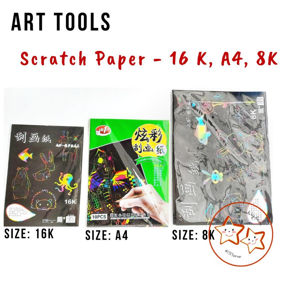 

[PRODUK-WYCBF61] Scratch Paper Kertas Hitam Kaligrafi Ukuran 16 K ➝Dijual Murah