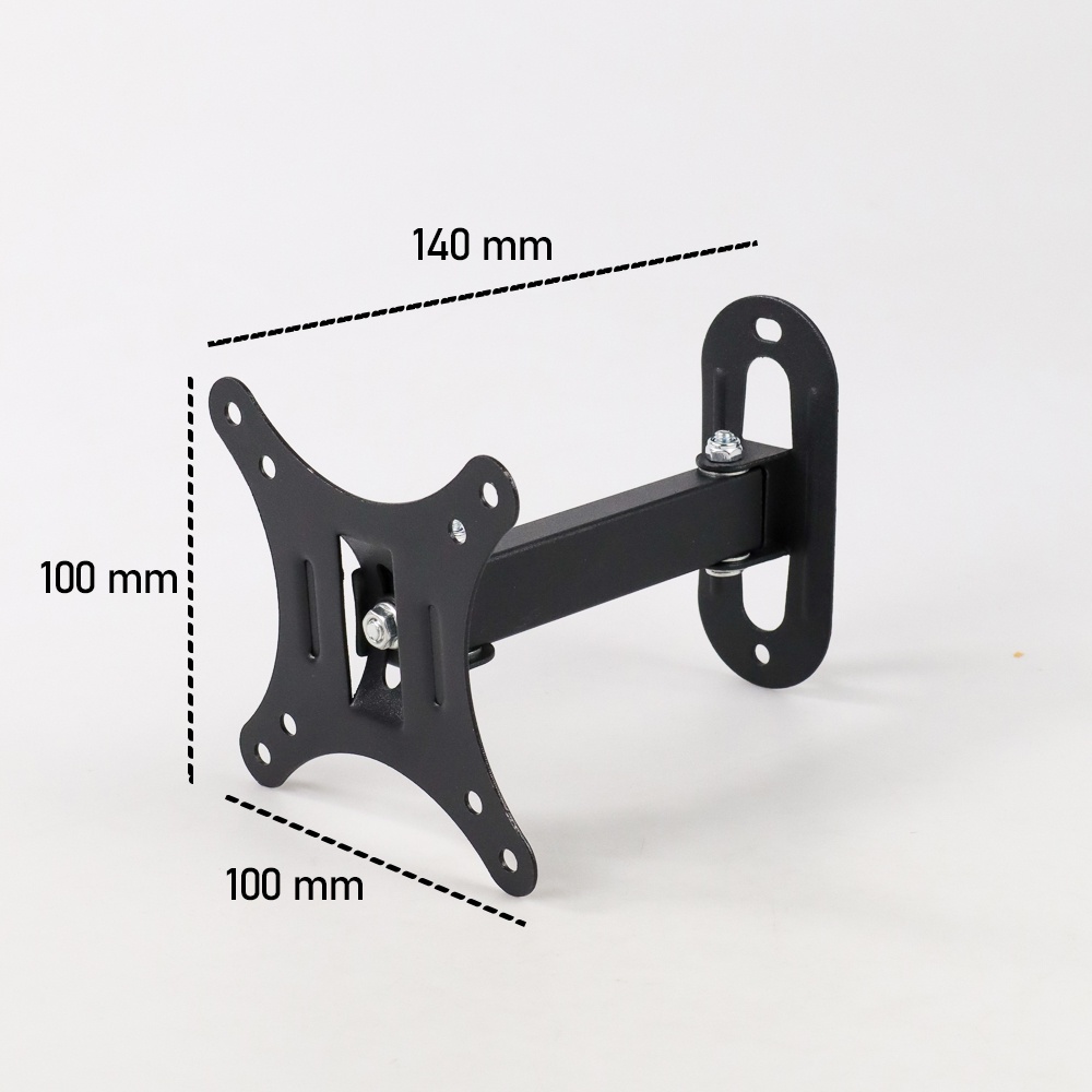 CNXD Telescopic TV Bracket 100x100 Pitch for 10-26 Inch TV - X100B - Black
