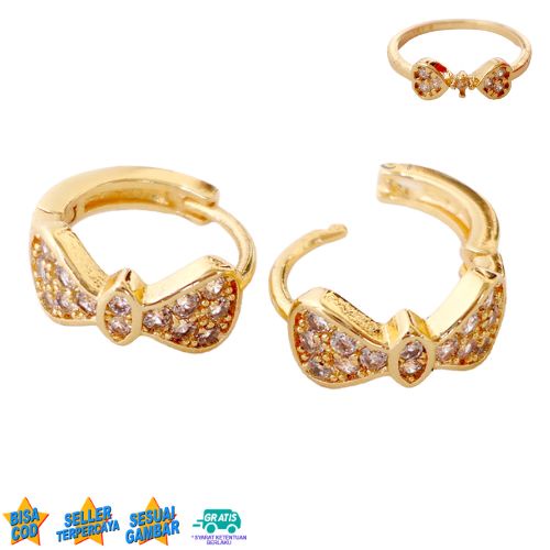 Promo Cincin Xuping Wanita Anti Karat Berhadiah Anting Klip Jepit Xuping Model Pit4 - Lovelybutik