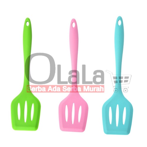 ( OJE ) SPATULA SILICON LUBANG SUTIL SILIKON TAHAN PANAS TM-CH4232