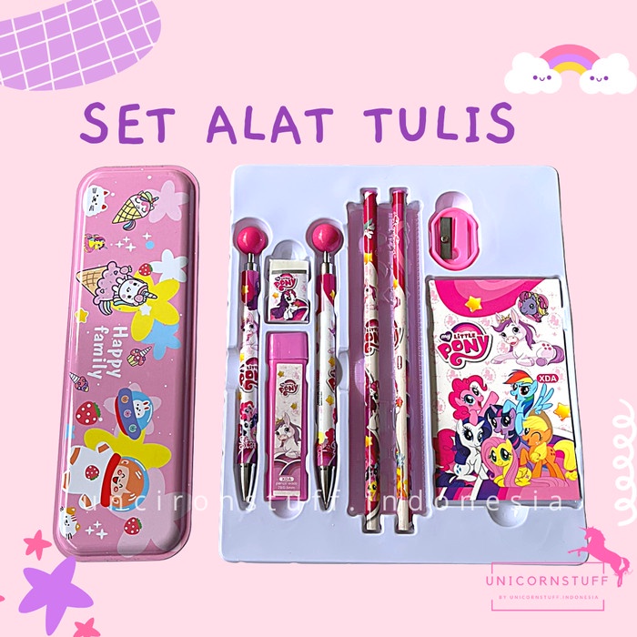 10in1 Paket Alat Tulis Set Stationary Tempat Pensil Perempuan Kado Frozen