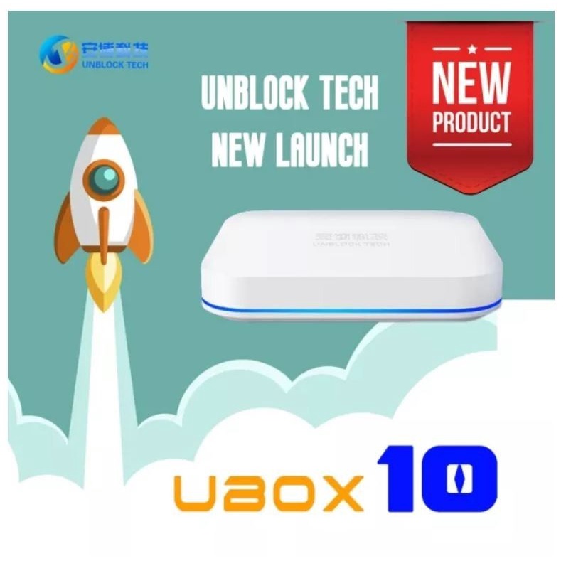 AKN88 - UNBLOCK TECH UBOX 10 PRO MAX - Android 12 TV Box - RAM 4GB ROM 64GB