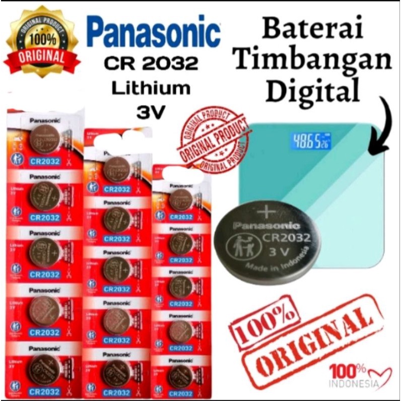 Baterai Timbangan Digital Panasonic Cr2032