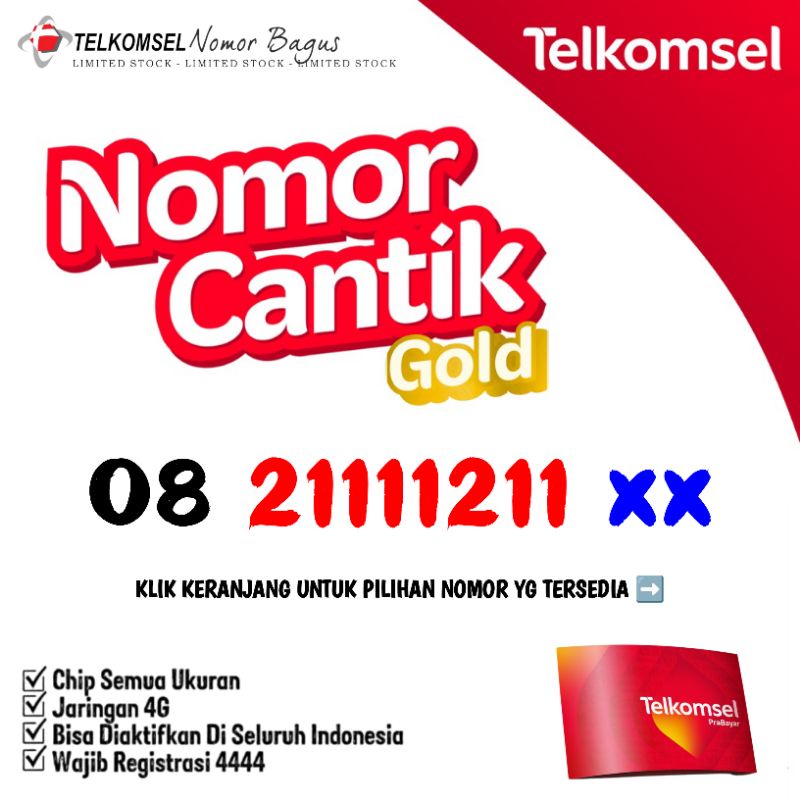 Nomor Cantik Telkomsel Simpati 1111 3333