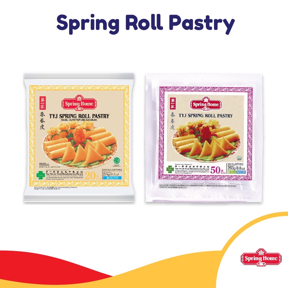 

TYJ Spring Home Spring Roll Pastry Kulit Lumpia 5 / 6 / 8.5 INCH / Gyoza Skin Kulit Pangsit