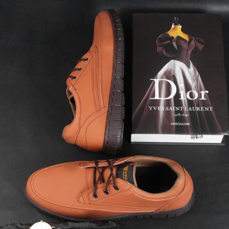 WIPAKA MAMBA BROWN Sepatu Pria Semi Formal Sepatu Kasual Sneakers Pesta