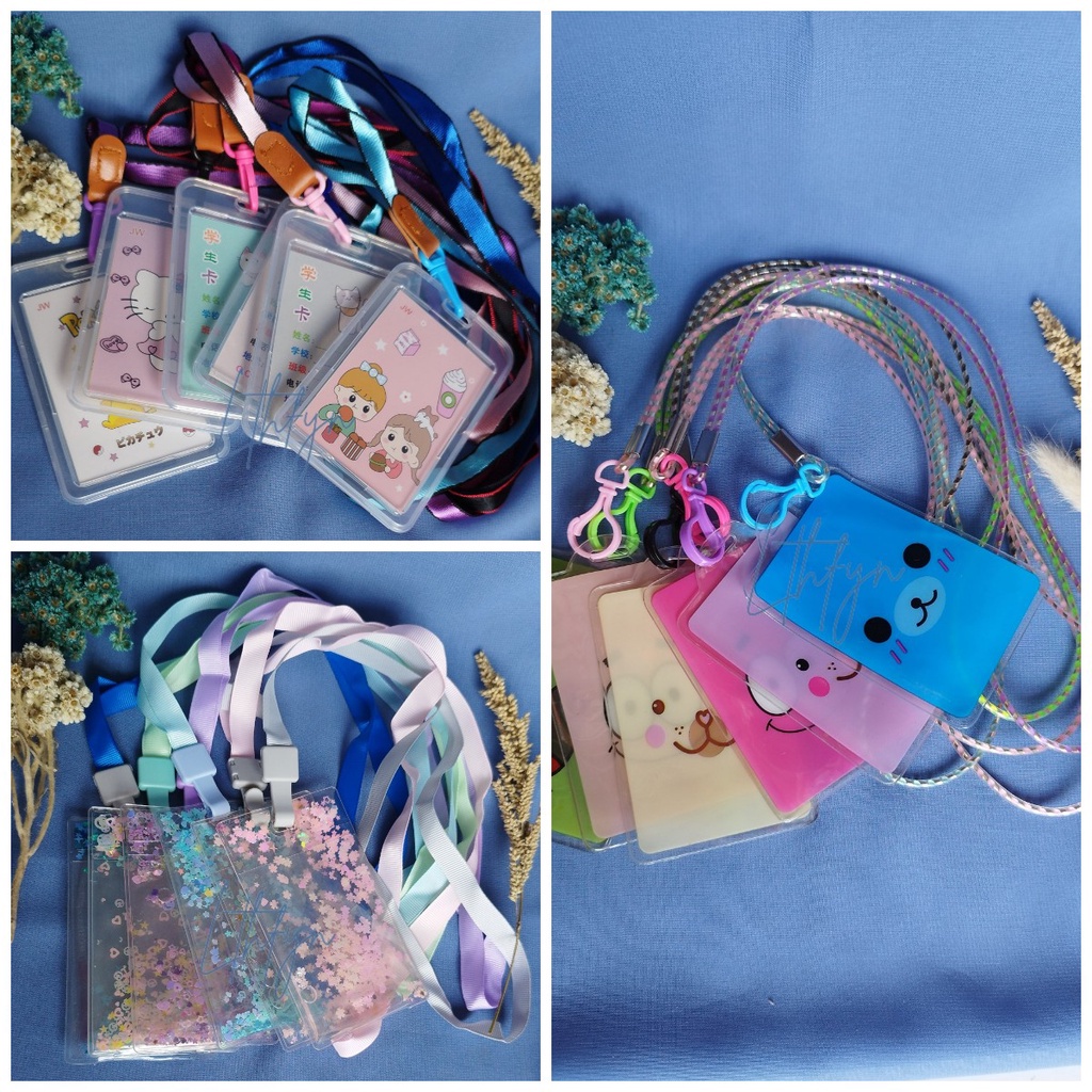 GANTUNGAN TALI KARTU AKSES KANTOR / MRT / BUSWAY // LANYARD CARD HOLDER MOTIF