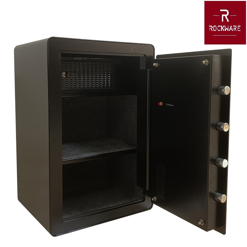 ROCKWARE Safety Box with Fingerprint Lock - 60x40x33cm - RW-MS-600