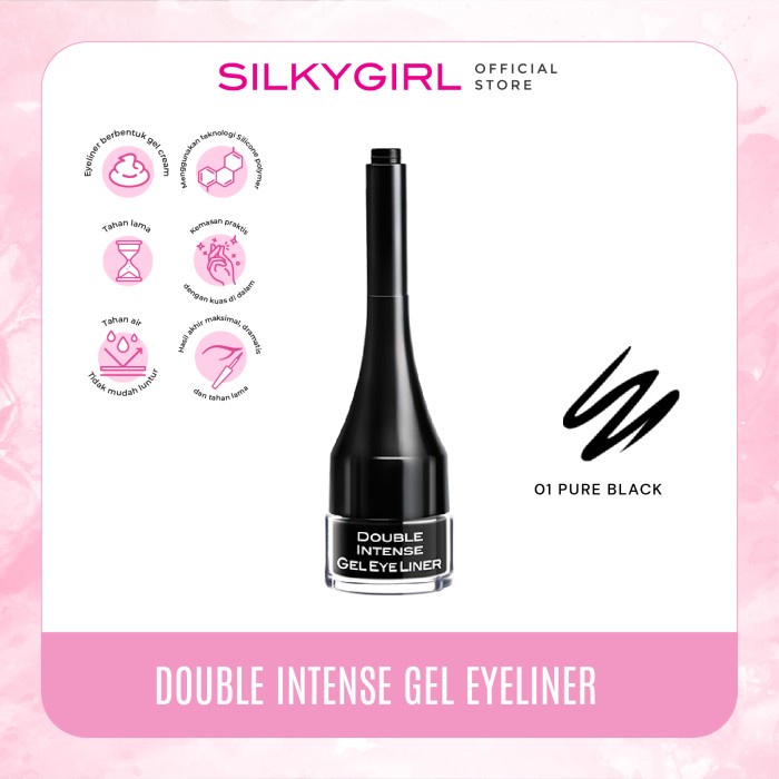 SILKYGIRL Double Intense Gel Liner 01 Black