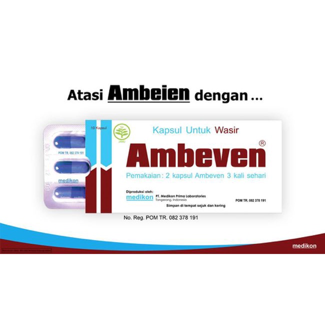 Ambeven 10kapsul atasi ambeien