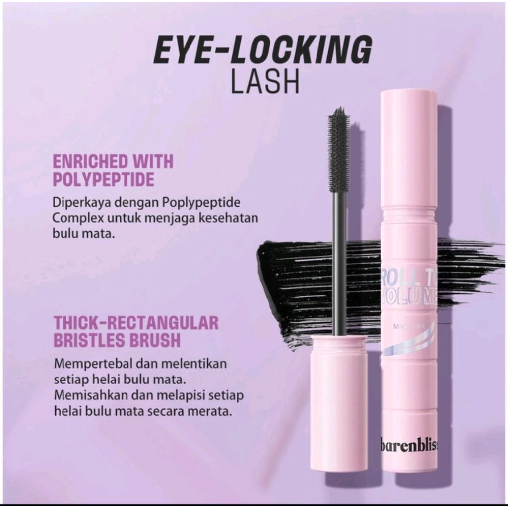 [NEW LAUNCH] BNB barenbliss Korean Roll To Volume Mascara 「Long Lasting Waterproof Smudgeproof」