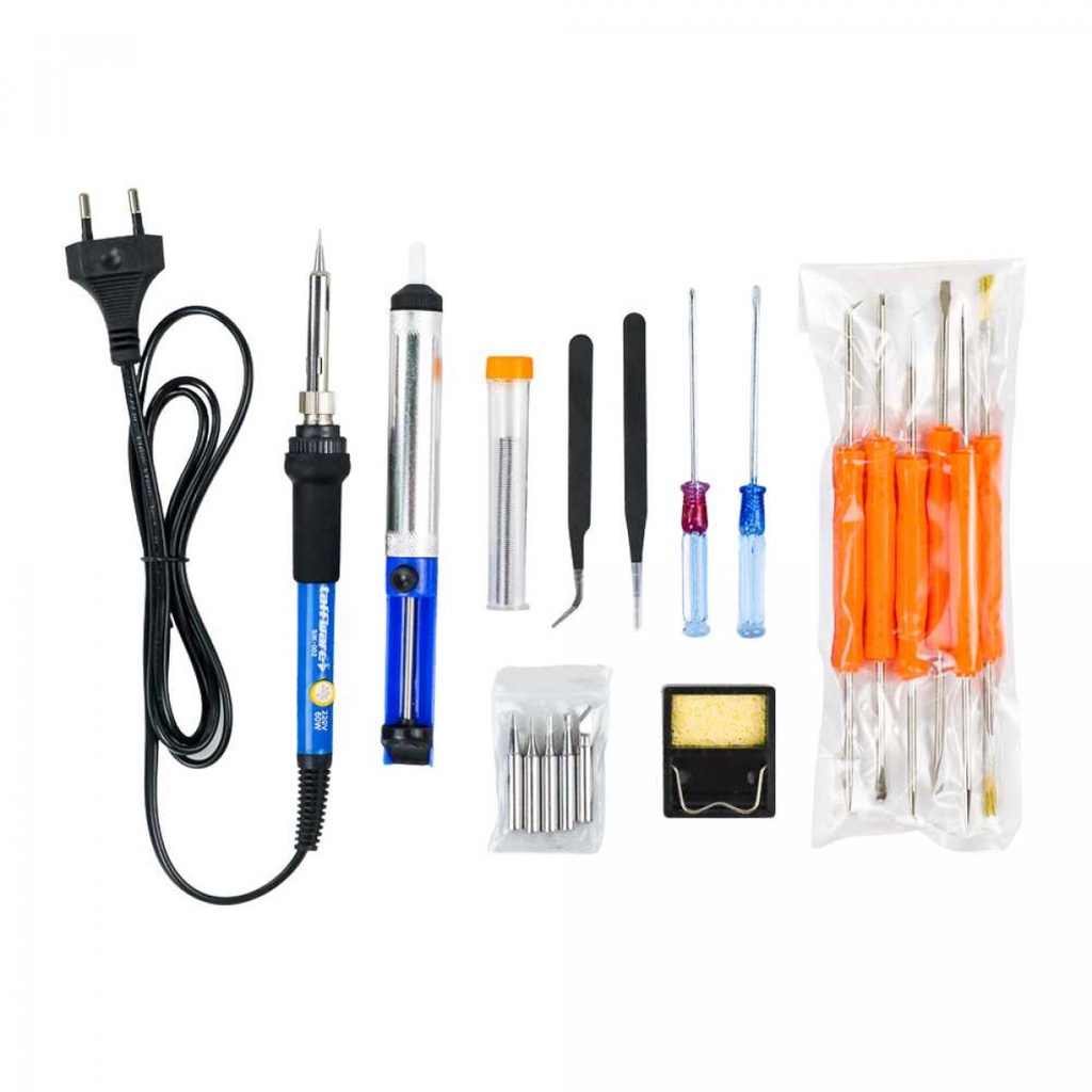 Set Peralatan Solder Kit 7 in 1 Taffware 60W 220V