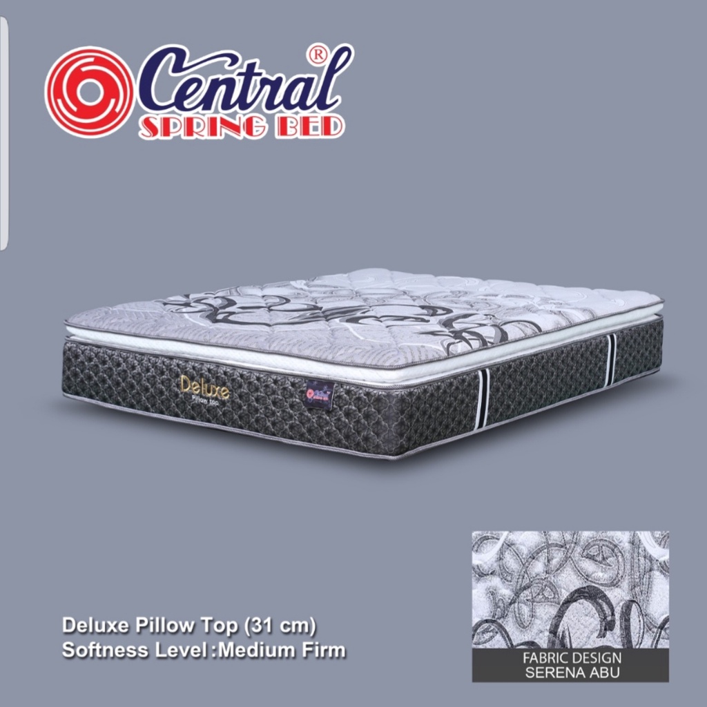 KASUR MATTRAS / FULL SET SPRINGBED CENTRAL DELUXE PILLOW TOP