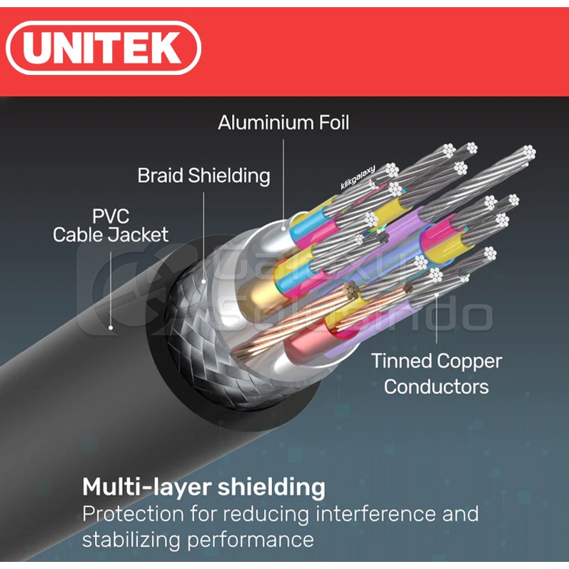 UNITEK C11043BK HDMI to HDMI 4K 60Hz 10M Cable - 10 Meter