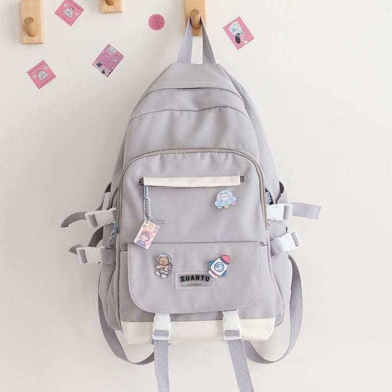 PTM - Tas anak perempuan style Korea - ransel anak sekolah SMP SMA Pastel Colour