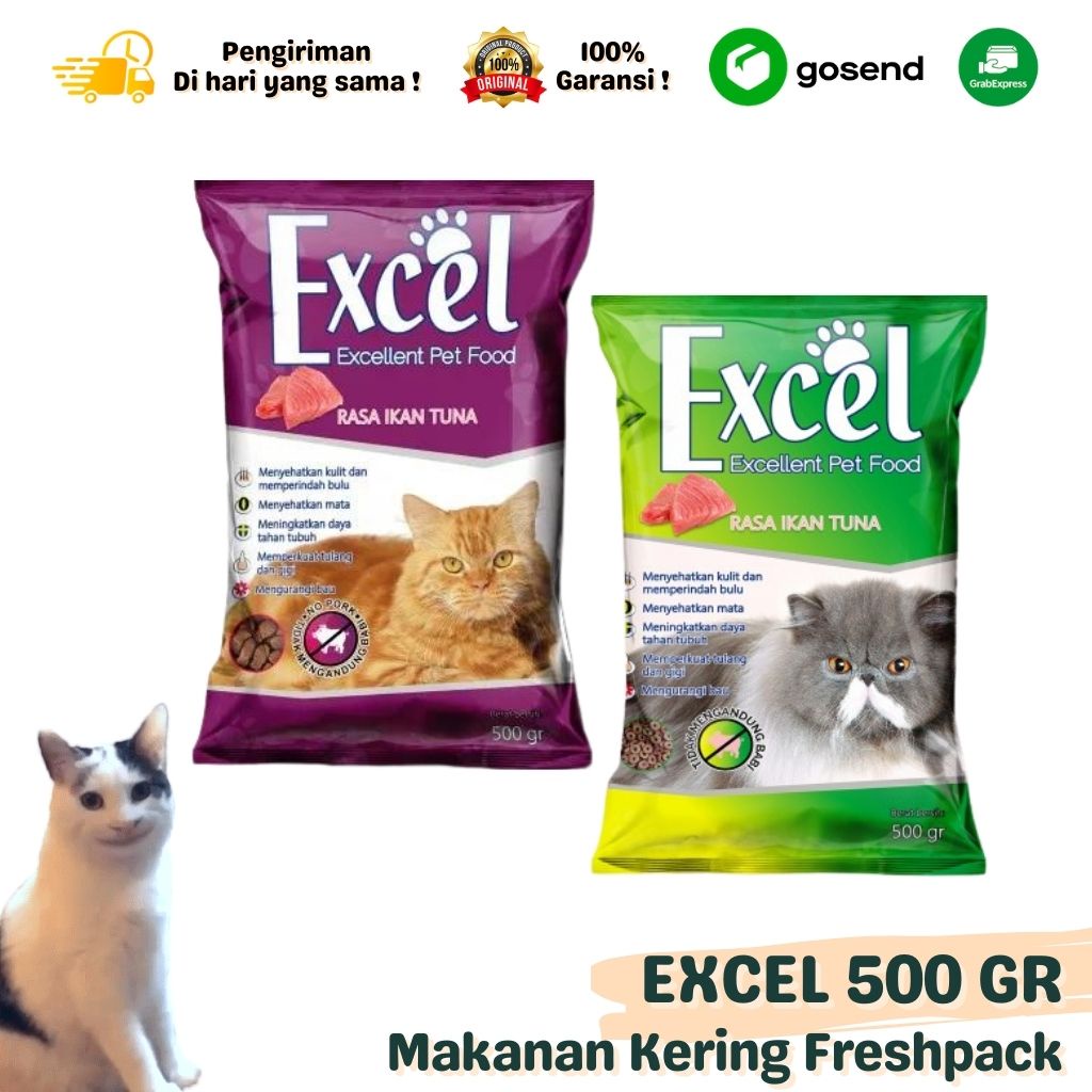 Makanan Kering Dry Cat Food EXCEL 500 GR Freshpack