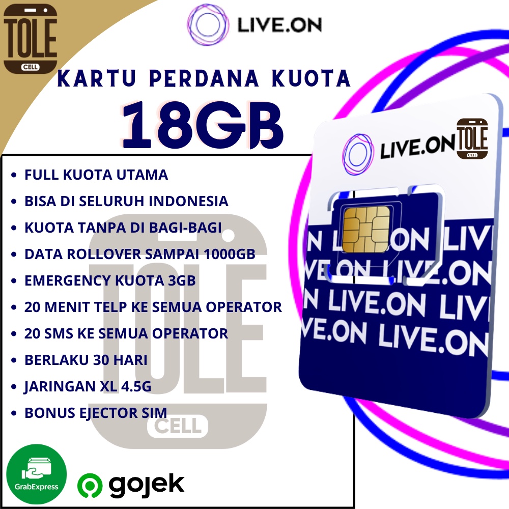 Perdana Live On Kartu Kuota Live.On Nomor Internet Xl Axiata 4.5G